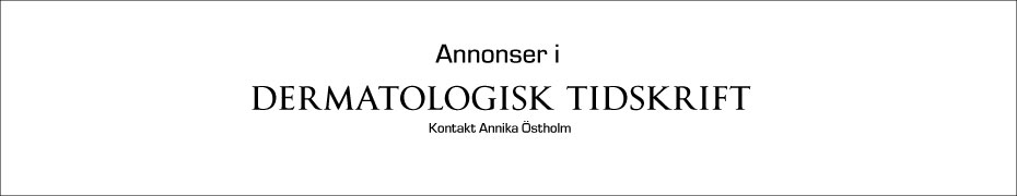 Annonser i Dermatologisk Tidsskrift